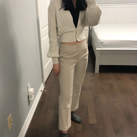 Y2K Beige Flare Pants - Picture 3 of 7